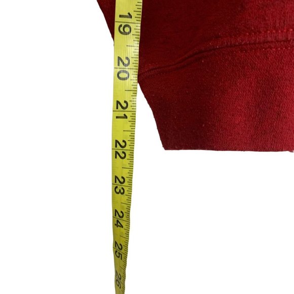 Vintage Y2K Six Flags Magic Mountain California Oversized Red Pull Over Sweater - Picture 6 of 7